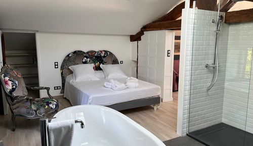 Apartamento Deluxe, baño privado, vistas a la ciudad (Le loft des consuls)