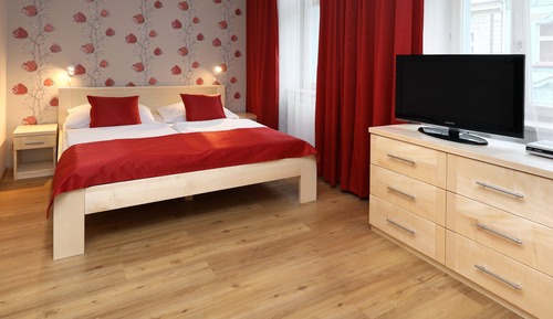 Estudio estándar, 1 cama doble, cocina básica