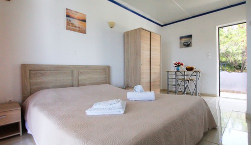 Estudio panorámico, 1 cama de matrimonio, vistas al mar