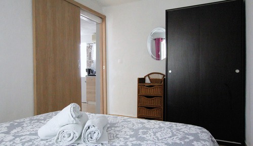 Estudio familiar, 1 habitación, vistas parciales al mar