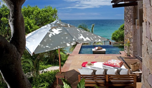 Casa, frente al mar