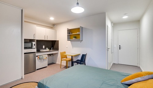 Estudio básico, 1 cama doble