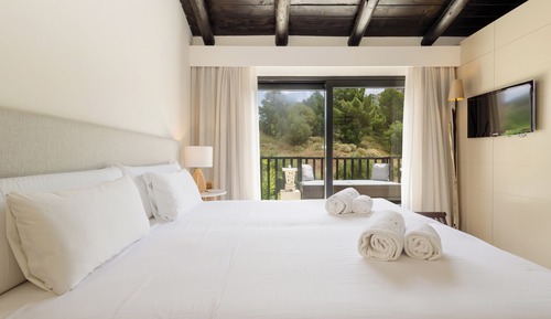 Habitación estándar con 1 cama doble o 2 individuales, vistas a la montaña