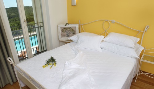 Habitación estándar doble, balcón, vistas al mar