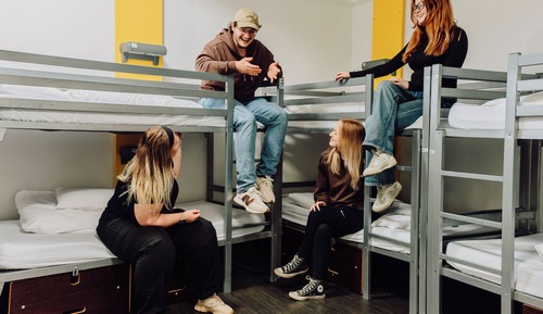 Bed in a 10 bed room