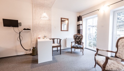 Habitación clásica con 2 camas individuales, terraza, vistas al jardín