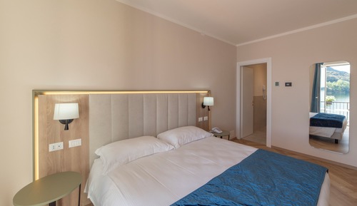 Habitación Deluxe con 1 cama doble o 2 individuales, 1 cama de matrimonio grande, vistas al lago