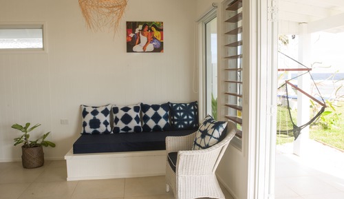 Villa, frente a la playa