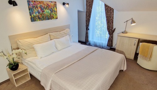 Luxury One-Bedroom Apartment with Balcony