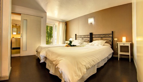 Apartamento panorámico, 1 habitación, cocina, vistas al jardín