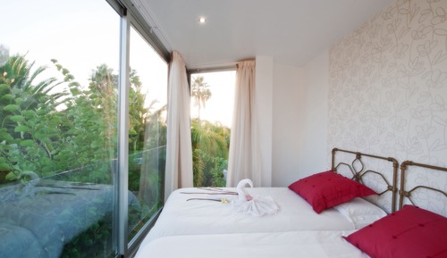 Apartamento superior, 1 habitación, balcón, vistas al jardín