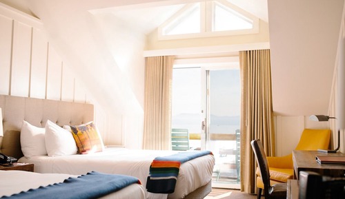 Habitación, balcón, vistas al lago