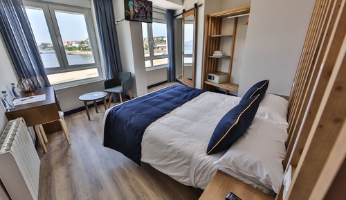 Habitación doble, 1 cama de matrimonio, vistas al mar