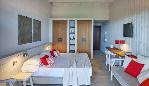 Habitación Deluxe doble, vistas parciales al mar