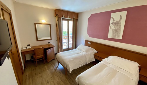 Habitación estándar con 2 camas individuales, 2 camas individuales, vistas a la montaña