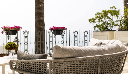 Suite, bañera de hidromasaje, vistas al mar (Wellness Suite Sauna and Terrace)