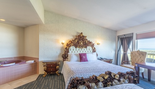 Habitación Premier, 1 cama de matrimonio grande, bañera de hidromasaje, vistas al mar