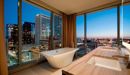 Suite estudio, 1 cama de matrimonio grande, no fumadores, vistas a la ciudad (Hearing Accessible)