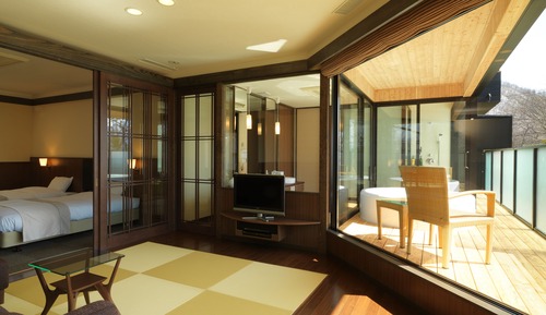 Suite junior, no fumadores (Private open-air bath, not onsen)