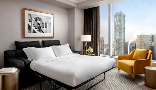 Suite Club, 1 cama de matrimonio grande, vistas a la ciudad