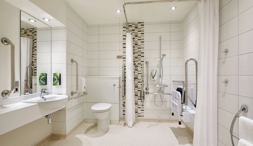 Habitación estándar doble, ducha adaptada