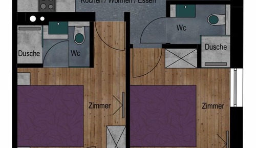 Apartamento, 2 habitaciones