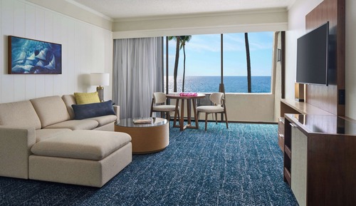 Suite Club, 1 cama de matrimonio grande con sofá cama, vistas al mar