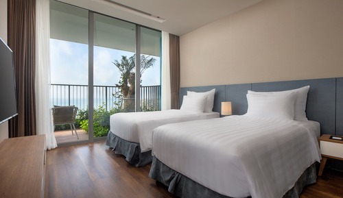 Habitación Premier con 2 camas individuales, 2 camas individuales, vistas al mar