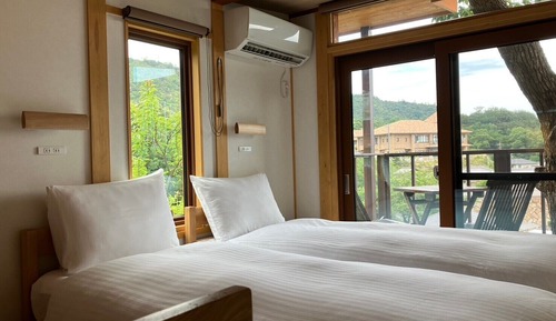 Villa, 1 habitación, no fumadores, terraza (Oak tree house, with Private Sauna)
