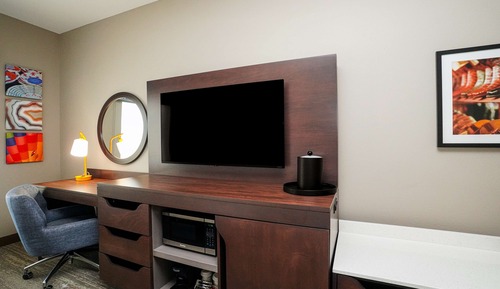 Habitación, 1 cama de matrimonio grande con sofá cama, no fumadores, frigorífico y microondas