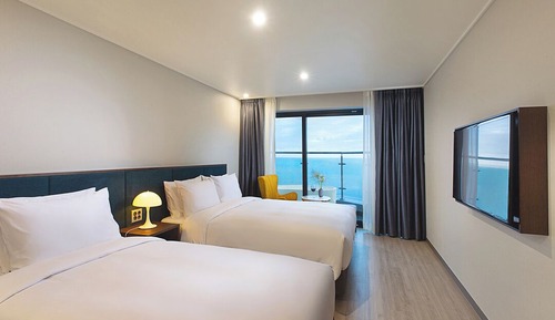 Habitación Premier con 2 camas individuales, vistas al mar