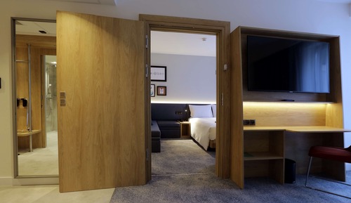 Habitación, 1 cama de matrimonio, accesible para personas con discapacidad