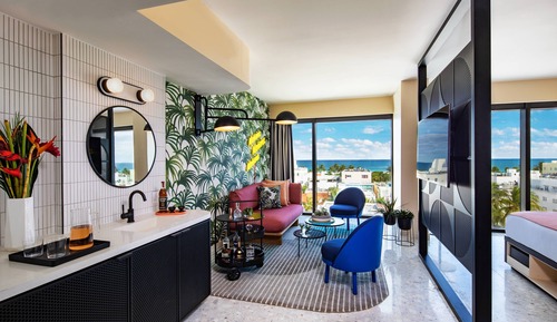 Suite estudio Premium, 1 cama de matrimonio grande, vistas al mar