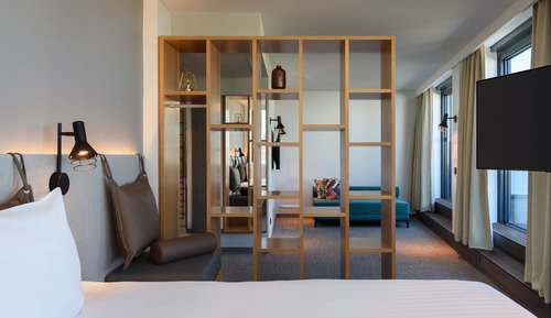 Habitación, 1 cama de matrimonio con sofá cama
