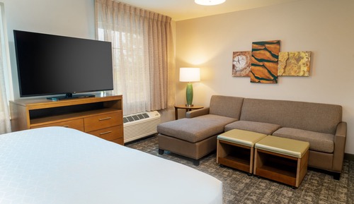 Suite estudio, 1 cama de matrimonio grande, cocina