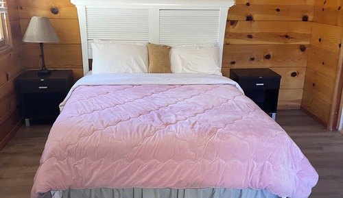 Cabaña tradicional, 1 cama de matrimonio, cocina, vistas a la montaña