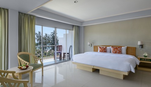 Habitación Deluxe, 1 cama de matrimonio grande, vistas al mar