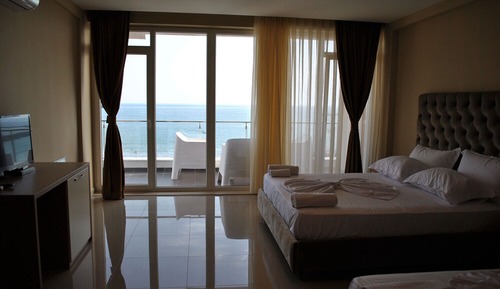 Habitación familiar, vistas al mar