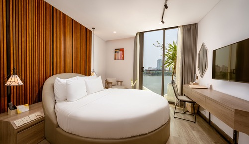Habitación Deluxe doble, balcón (Riverfront)