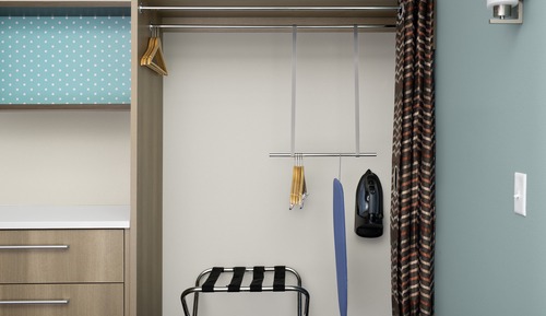 Estudio, 1 cama de matrimonio grande (Mobility & Hearing, Roll-in Shower)