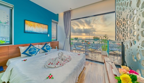 Suite estudio panorámica, vistas a la playa (Suite, 303)