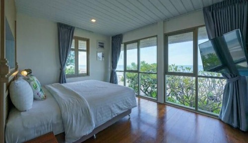 Habitación Deluxe doble, 1 cama de matrimonio, bañera de hidromasaje, vistas a la playa