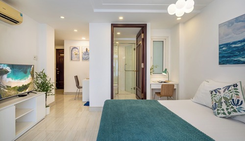 Estudio superior, 1 cama de matrimonio, no fumadores