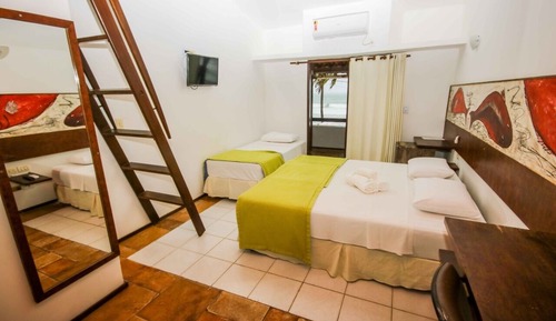 Habitación familiar, vistas al mar, entresuelo