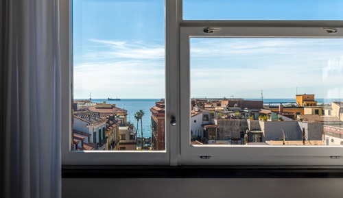 Habitación panorámica doble, no fumadores, vistas al mar