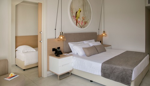 Habitación familiar, vistas al mar