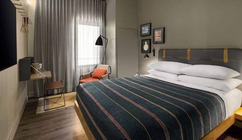 Habitación, 1 cama de matrimonio, no fumadores, vistas a la ciudad