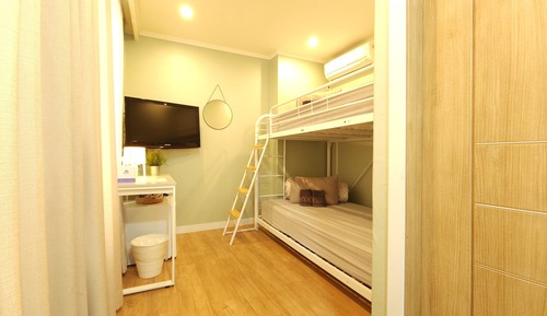 Habitación con 2 camas individuales (1 Bunkbed)