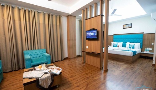 Habitación cuádruple familiar, 1 cama doble, accesible para personas con discapacidad, no fumadores