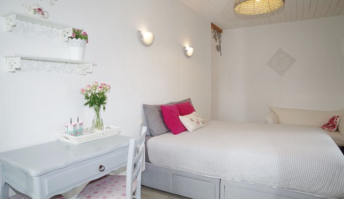 Habitación doble, baño privado, vistas al jardín (L'Ete)